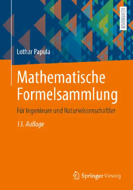 Buy Mathematische Formelsammlung (English, Lothar Papula) — BookShops.in
