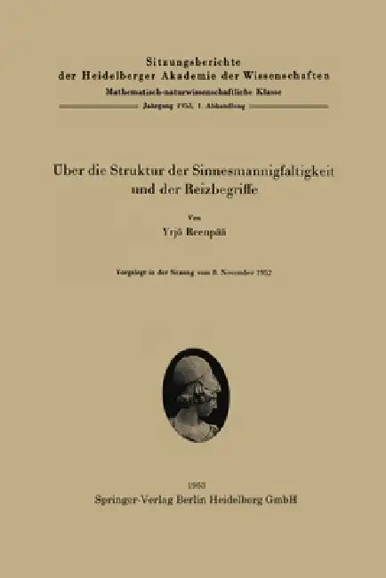 Buy Über die Struktur der Sinnesmannigfaltigkeit und der Reizbegriffe (English, Yrjö Reenpää) — BookShops.in