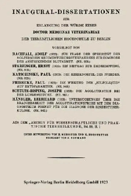 Buy Zur Frage Der Spezifität Des Noltzeschen Sedimentierungsverfahrens Zur Diagnose Der Ansteckenden Blu (English, Adolf Rachfall) — BookShops.in