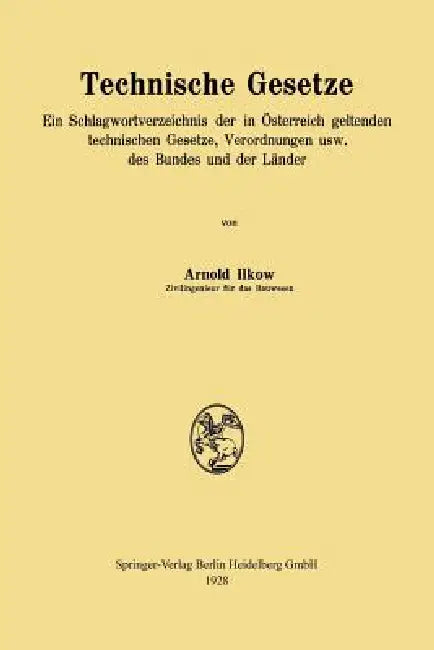 Buy Technische Gesetze (English, Arnold Ilkow) — BookShops.in