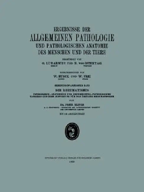 Buy Ergebnisse Der Allgemeinen Pathologie Und Pathologischen Anatomie Des Menschen Und Der Tiere | by Fritz Klinge | J.F. Bergmann-Verlag | by Fritz Klinge | J.F. Bergmann-Verlag | by Fritz Klinge | J.F. Bergmann-Verlag | by Fritz Klinge | J.F. Bergmann-Verlag | by Fritz Klinge | J.F. Bergmann-Verlag | by Fritz Klinge | J.F. Bergmann-Verlag | by Fritz Klinge | J.F. Bergmann-Verlag | by Fritz Klinge | J.F. Bergmann-Verlag | by Fritz Klinge | J.F. Bergmann-Verlag | by Fritz Klinge | J.F. Bergmann-Verl — BookShops.in