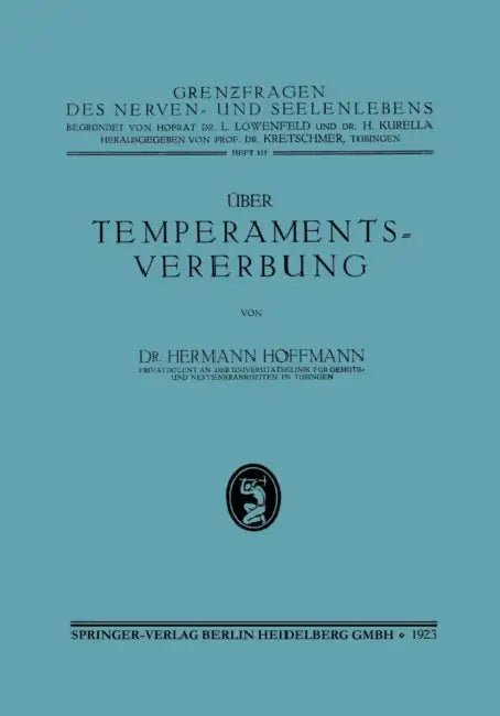 Buy Über Temperamentsvererbung (English, Hermann Hoffmann) — BookShops.in