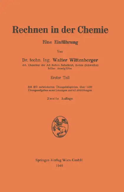 Buy Rechnen in der Chemie (English, Walter Wittenberger) — BookShops.in