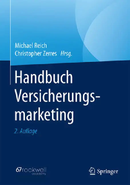 Buy Handbuch Versicherungsmarketing (English, Michael Reich | Christopher Zerres) — BookShops.in