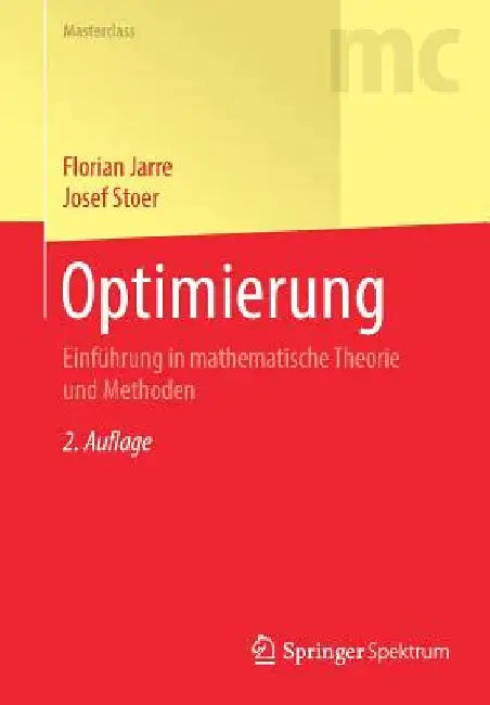 Buy Optimierung (English, Florian Jarre | Josef Stoer) — BookShops.in
