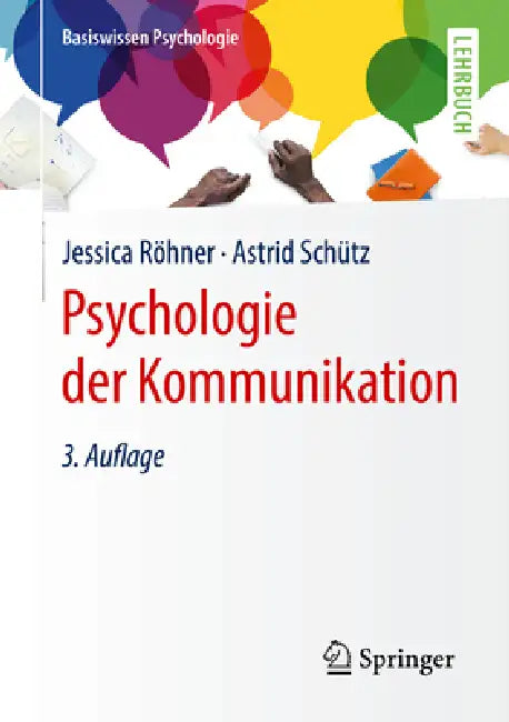 Psychologie Der Kommunikation (English, Jessica Röhner | Astrid Schütz)