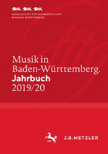 Buy Musik in Baden-Württemberg Jahrbuch 2019/20 Band 25: Hardcover German Edition by Gesellschaft für Musikgeschichte | J.B. Metzler | Music History Textbook — BookShops.in
