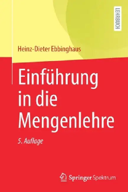 Buy Einführung in Die Mengenlehre (English, Heinz-Dieter Ebbinghaus) — BookShops.in