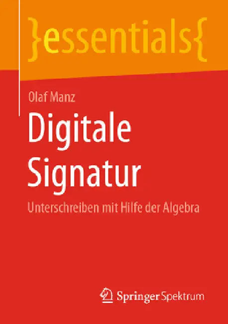 Digitale Signatur (English, Olaf Manz)