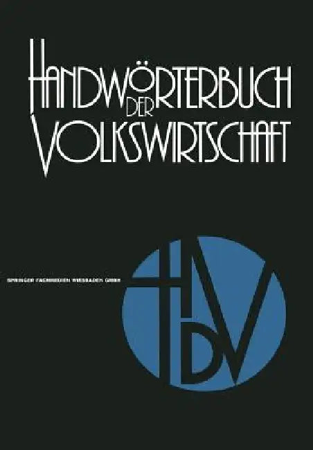 Buy Handwörterbuch Der Volkswirtschaft (English, Rolf Rettig | Friedrich Golter | Eduard Mändle) — BookShops.in
