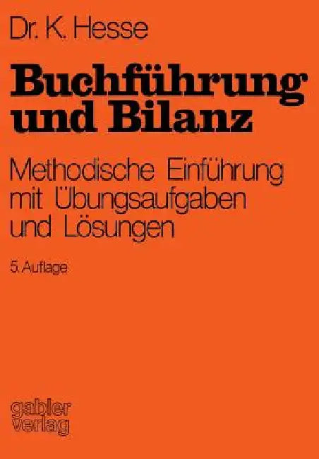 Buy Buchführung Und Bilanz (English, Kurt Hesse | Herbert Reuter) — BookShops.in