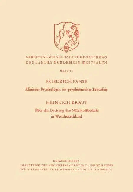 Buy Klinische Psychologie, Ein Psychiatrisches Bedürfnis / Über Die Deckung Des Nährstoffbedarfs in West | by Friedrich Kraut | Vs Verlag Fur Sozialwissenschaften | by Friedrich Kraut | Vs Verlag Fur Sozialwissenschaften | by Friedrich Kraut | Vs Verlag Fur Sozialwissenschaften | by Friedrich Kraut | Vs Verlag Fur Sozialwissenschaften | by Friedrich Kraut | Vs Verlag Fur Sozialwissenschaften | by Friedrich Kraut | Vs Verlag Fur Sozialwissenschaften | by Friedrich Kraut | Vs Verlag Fur Sozialwissensc — BookShops.in