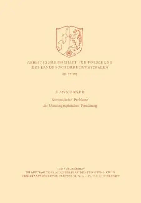 Konstruktive Probleme Der Ozeanographischen Forschung (English, Hans Ebner)