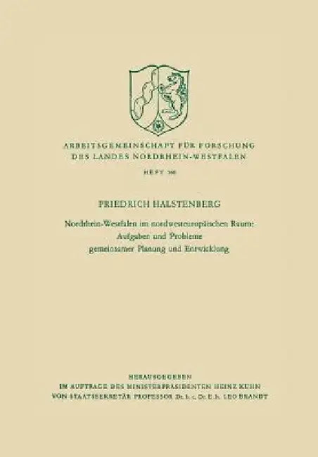Buy Nordrhein-Westfalen Im Nordwesteuropäischen Raum (English, Friedrich Halstenberg) — BookShops.in