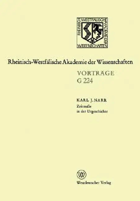 Buy Zeitmaße in Der Urgeschichte (English, Karl J. Narr) — BookShops.in
