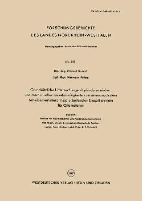 Buy Grundsätzliche Untersuchungen Hydrodynamischer Und Mechanischer Gesetzmäßigkeiten an Einem Nach Dem (English, Otfried Stumpf) — BookShops.in