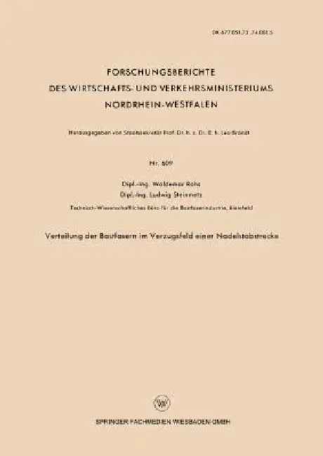Buy Verteilung Der Bastfasern Im Verzugsfeld Einer Nadelstabstrecke (English, Waldemar Rohs) — BookShops.in