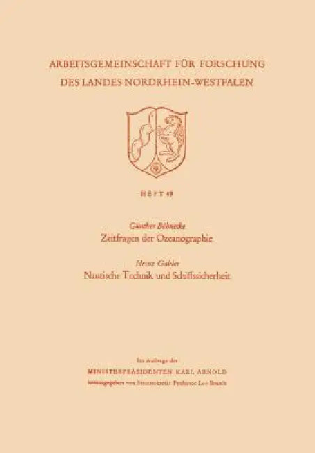 Buy Zeitfragen Der Ozeanographie. Nautische Technik Und Schiffssicherheit (English, Günther Böhnecke) — BookShops.in