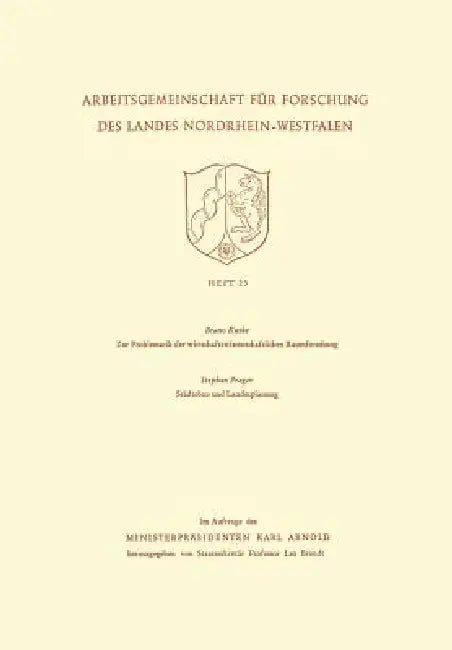 Buy Zur Problematik Der Wirtschaftswissenschaftlichen Raumforschung / Städtebau Und Landesplanung (English, Bruno Kuske) — BookShops.in