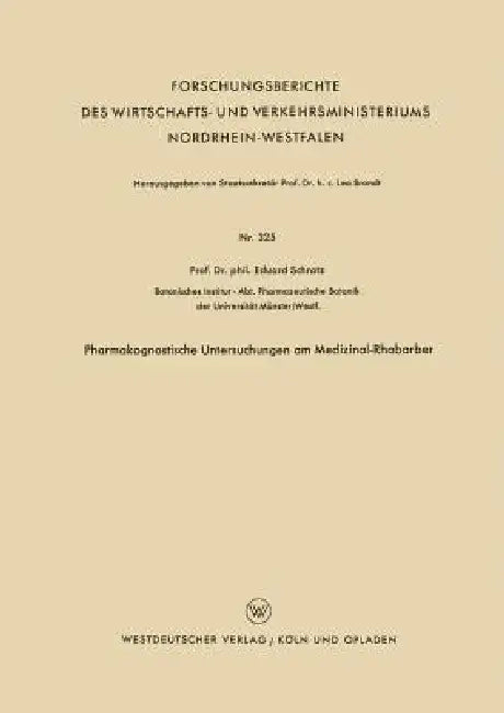 Buy Pharmakognostische Untersuchungen Am Medizinal-Rhabarber (English, Eduard Schratz) — BookShops.in