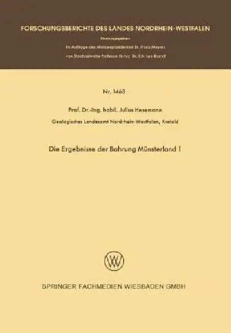 Buy Die Ergebnisse Der Bohrung Münsterland 1 (English, Julius Hesemann) — BookShops.in