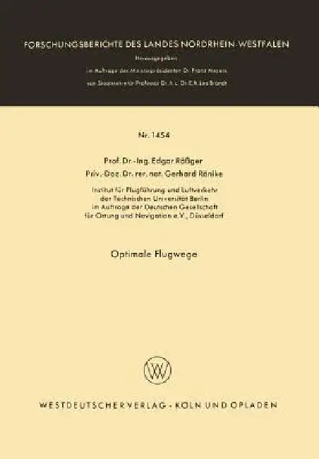 Optimale Flugwege (English, Edgar Rößger)
