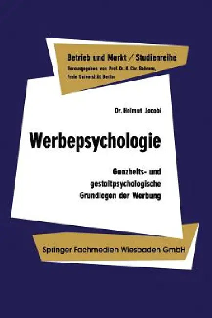 Buy Werbepsychologie (English, Helmut Jacobi) — BookShops.in