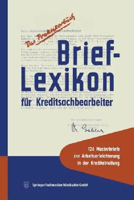 Buy Brief-Lexikon Für Kreditsachbearbeiter (English, Jürgen W. Werhahn) — BookShops.in