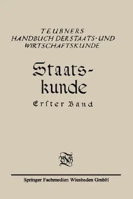 Buy Staats-Kunde (English, Richard Schmidt | Christian Meurer | Eduard Rosenbaum) — BookShops.in
