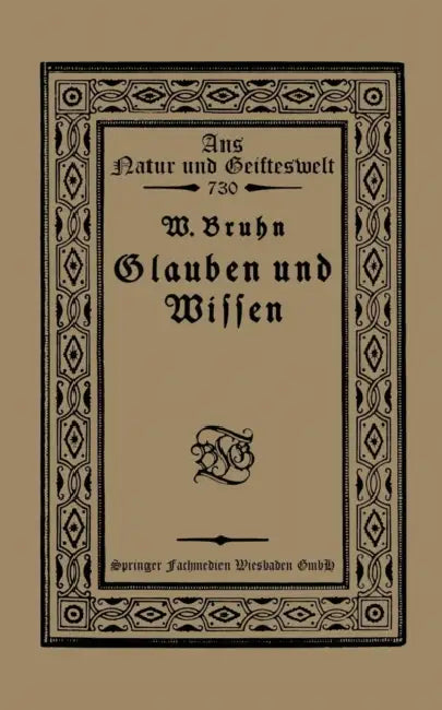 Buy Glauben Und Wissen (English, Wilhelm Bruhn) — BookShops.in
