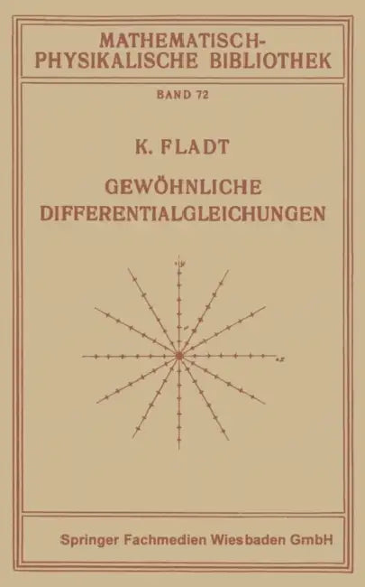 Buy Gewöhnliche Differentialgleichungen (English, Kuno Fladt) — BookShops.in