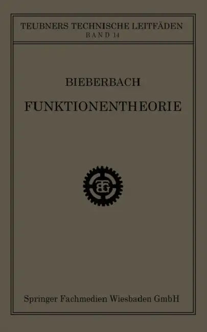 Buy Funktionentheorie (English, Ludwig Bieberbach) — BookShops.in