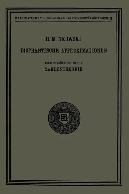 Buy Diophantische Approximationen (English, Hermann Minkowski) — BookShops.in