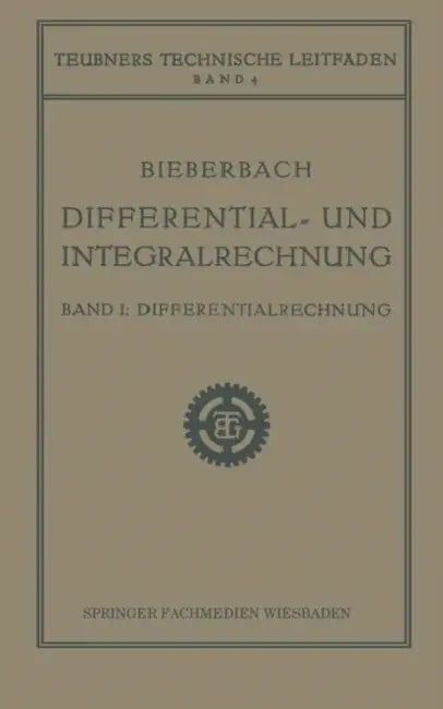 Buy Differential- Und Integralrechnung (English, Ludwig Bieberbach) — BookShops.in