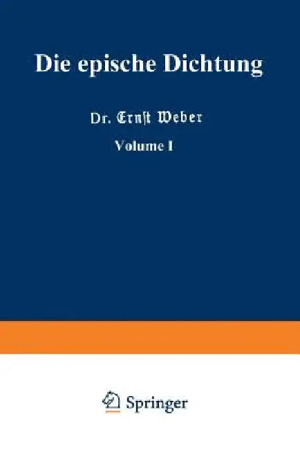 Die Epische Dichtung (English, Ernst Weber)