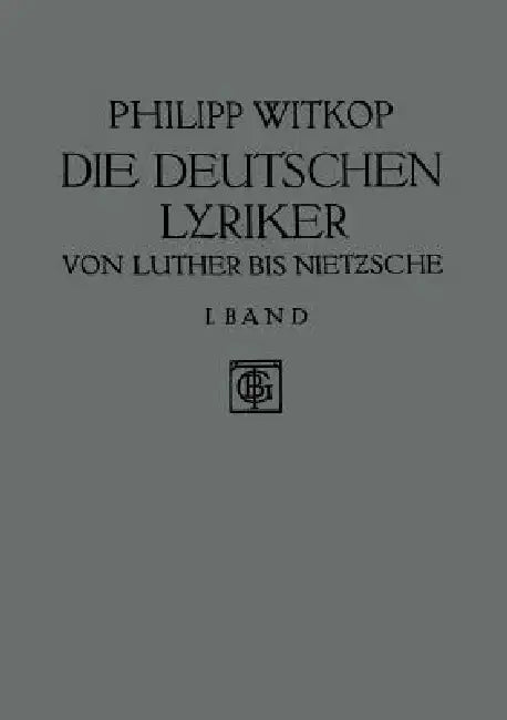 Buy Die Deutschen Lyriker (English, Philipp Witkop) — BookShops.in