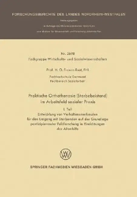 Buy Praktische Orthothanasie (Sterbebeistand) Im Arbeitsfeld Sozialer PRAXIS (English, Franco Rest) — BookShops.in