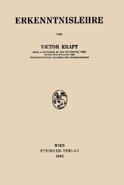 Erkenntnislehre (English, Victor Kraft)