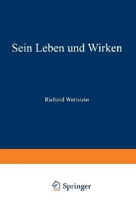 Buy Richard Wettstein (English, Erwin Janchen) — BookShops.in