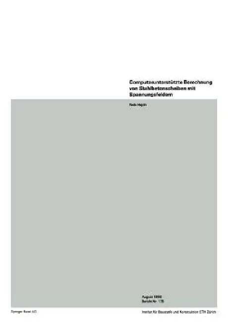 Buy Computerunterstützte Berechnung Von Stahlbetonscheiben Mit Spannungsfeldern | by R. Hajdin | Springer | by R. Hajdin | Springer | by R. Hajdin | Springer | by R. Hajdin | Springer | by R. Hajdin | Springer | by R. Hajdin | Springer | by R. Hajdin | Springer | by R. Hajdin | Springer | by R. Hajdin | Springer | by R. Hajdin | Springer | by R. Hajdin | Springer | by R. Hajdin | Springer | by R. Hajdin | Springer | by R. Hajdin | Springer | by R. Hajdin | Springer | by R. Hajdin | Springer | by R.  — BookShops.in
