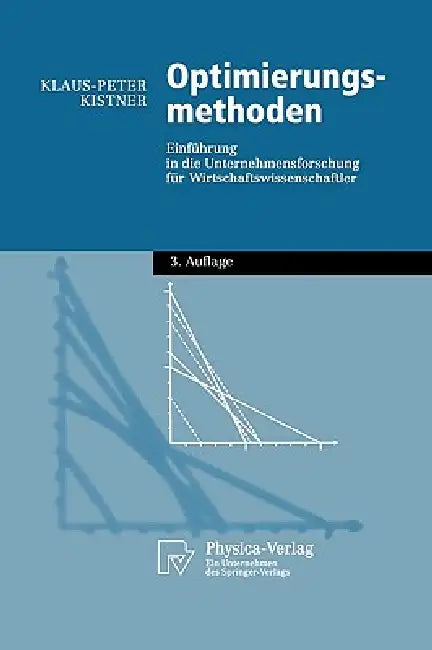 Buy Optimierungsmethoden (English, Klaus-Peter Kistner) — BookShops.in