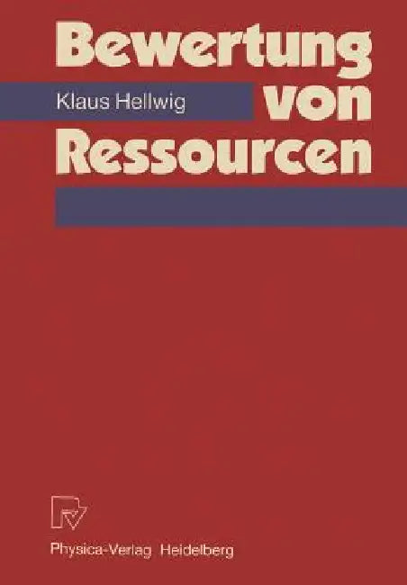Buy Bewertung Von Ressourcen (English, Klaus Hellwig) — BookShops.in
