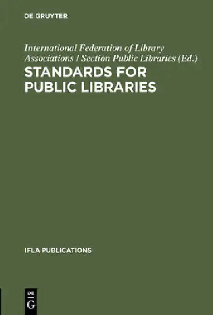 Buy Standards for public libraries (English, International Federation of Library Asso) — BookShops.in