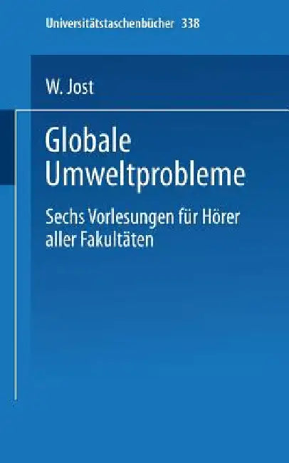 Globale Umweltprobleme (English, W. Jost)