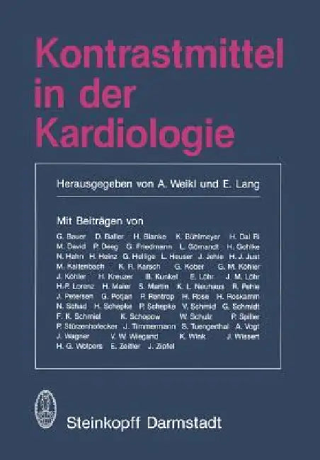 Buy Kontrastmittel in Der Kardiologie (English, A. Weikl | E. Lang) — BookShops.in