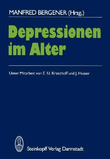 Depressionen Im Alter (English, M. Bergener)