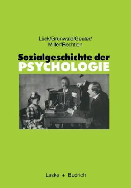 Buy Sozialgeschichte Der Psychologie (English, Helmut Lück | Harald Grünwald | Ulfried Geuter) — BookShops.in