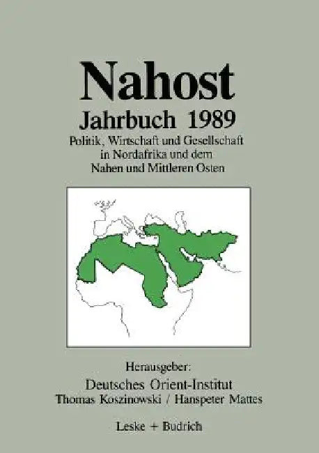 Nahost Jahrbuch 1989 (English, Thomas Koszinowski | Hanspeter Mattes)