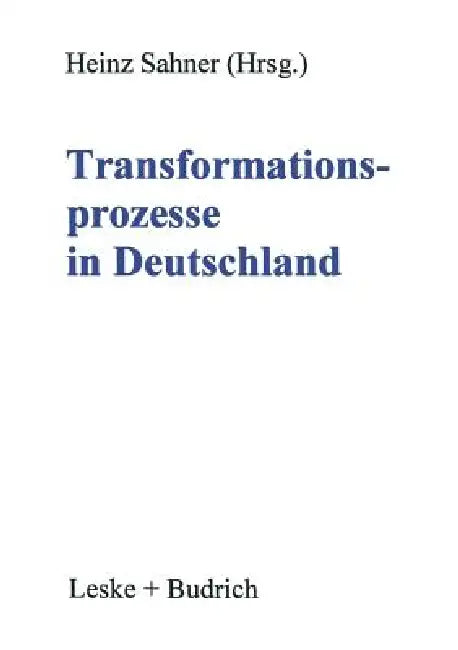 Buy Transformationsprozesse in Deutschland (English, Heinz Sahner) — BookShops.in