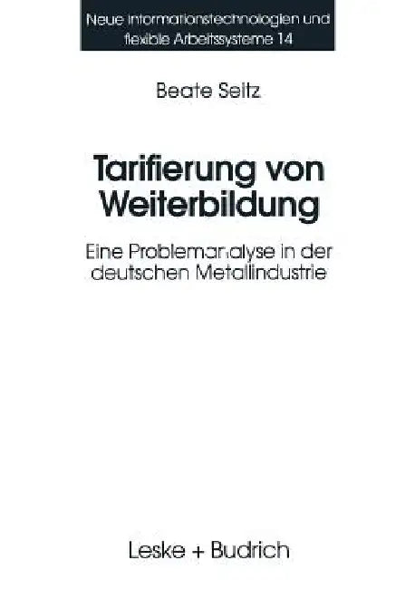 Buy Tarifierung Von Weiterbildung (English, Beate Seitz) — BookShops.in